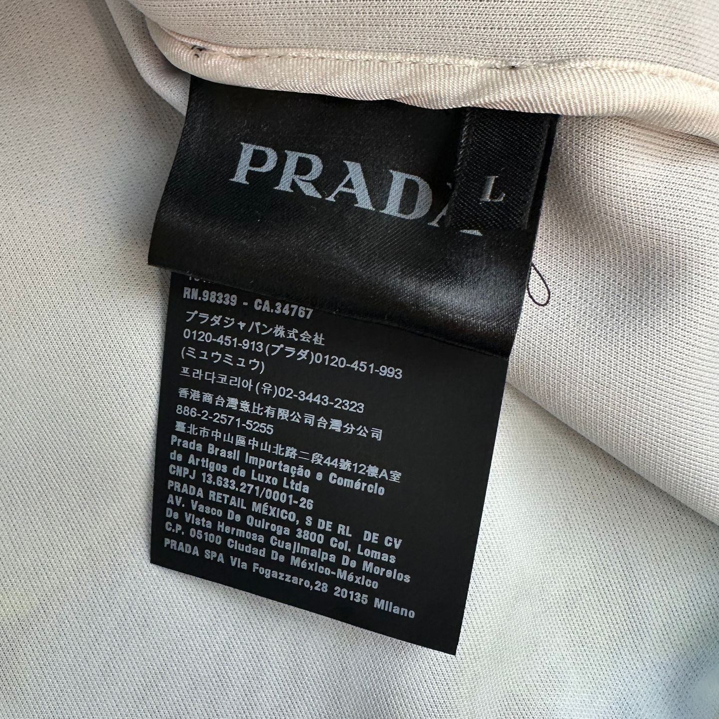 Prada Multi Print Track Top (Str. L)