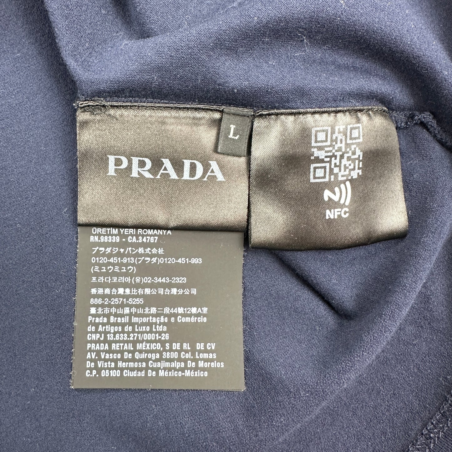 Prada Nylon Pocket Polo (Str. M)