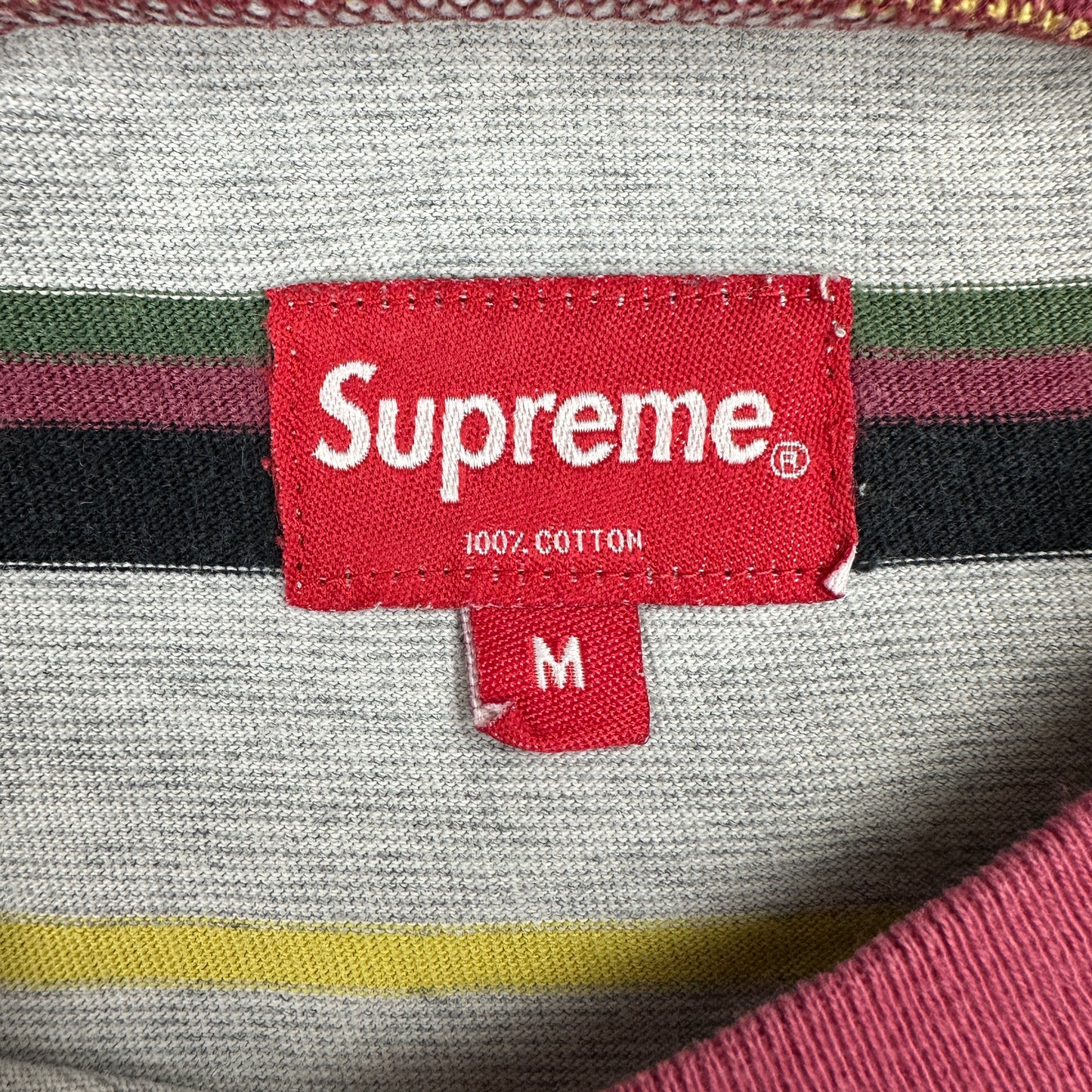 Supreme Heather Stripe T-shirt (Str. M)