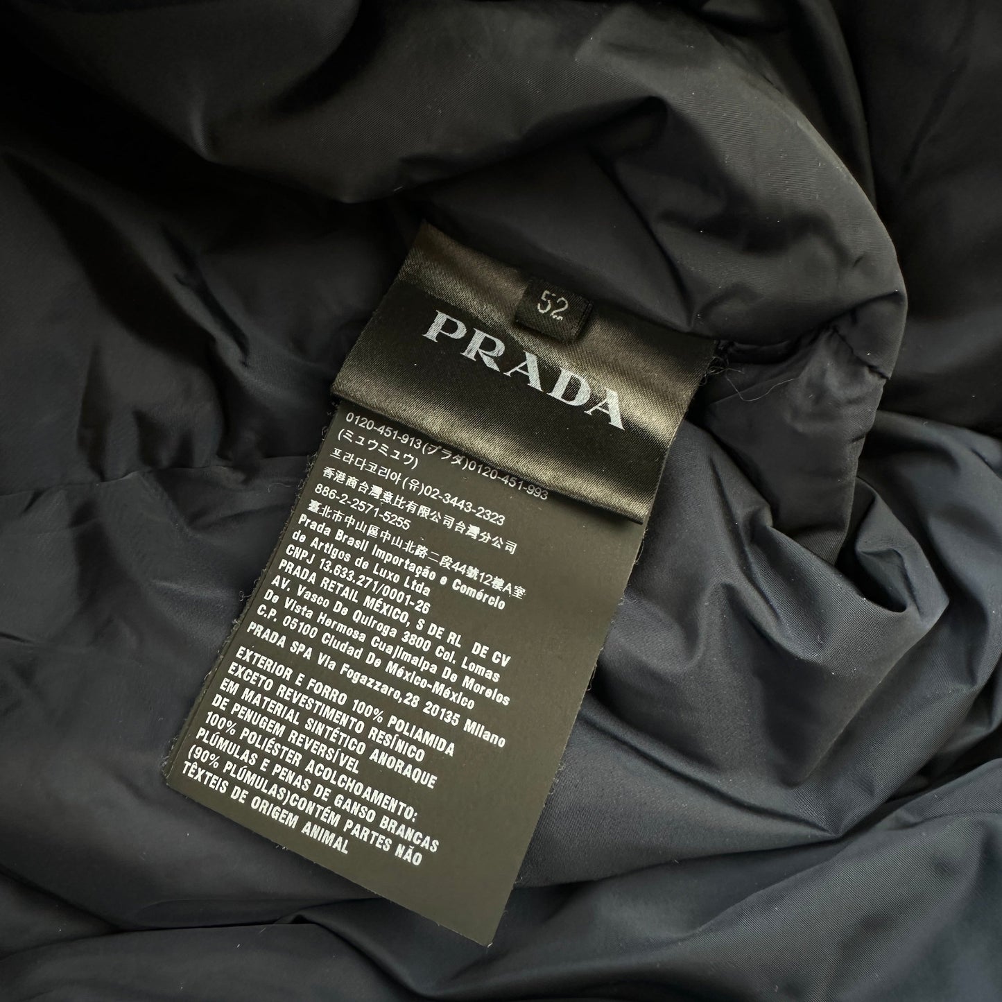 Prada Puffer Jakke (Str. M)