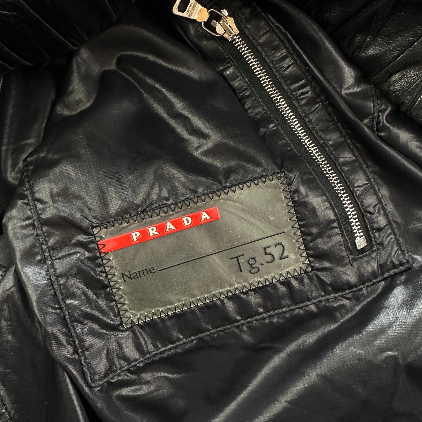 Prada SS2008 Læder Jakke (Str. L)