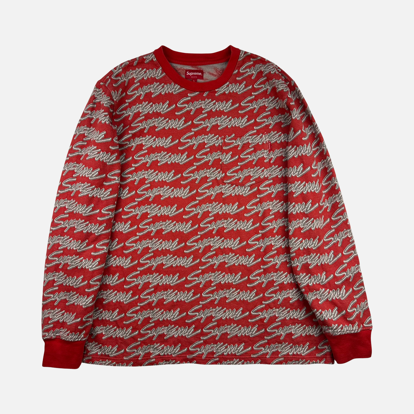 Supreme Signature Script Logo L/S (Str. L)