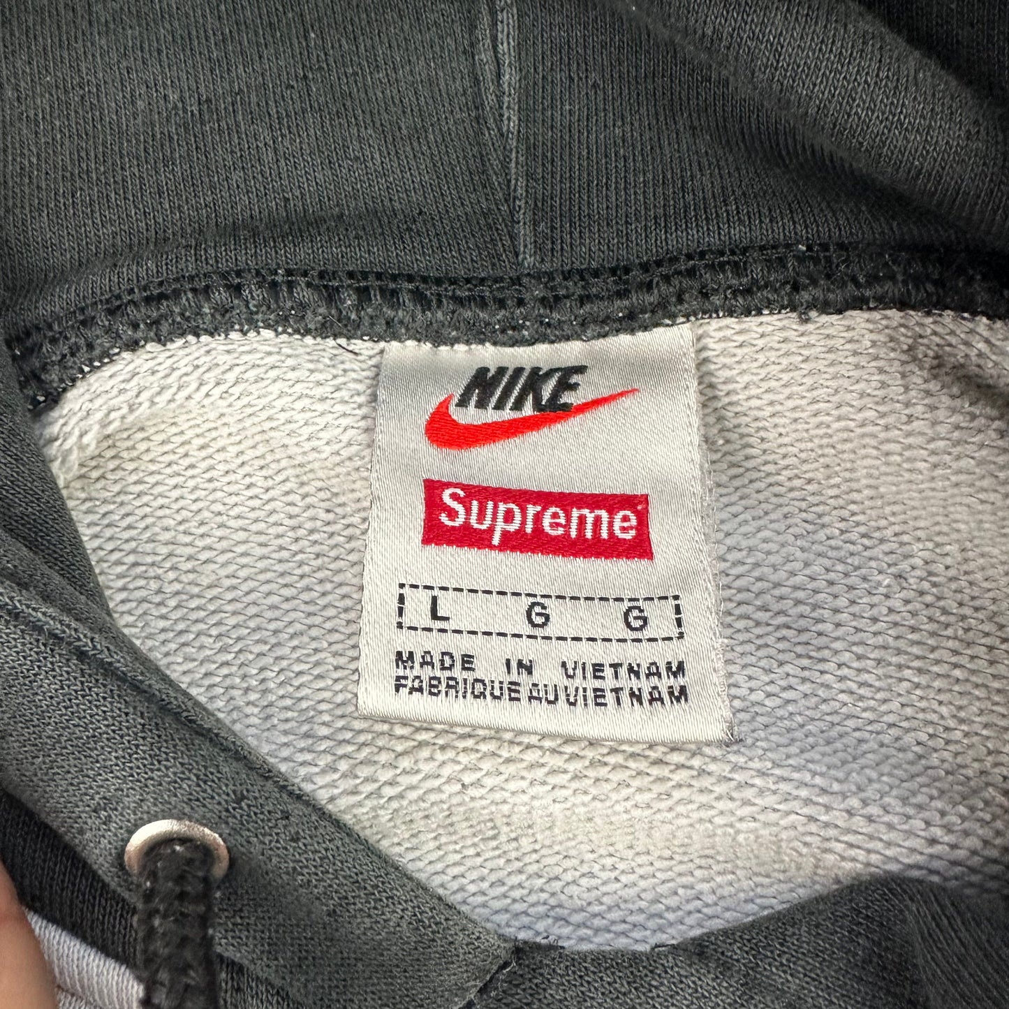 Supreme Nike Striped Hoodie (Str. L)