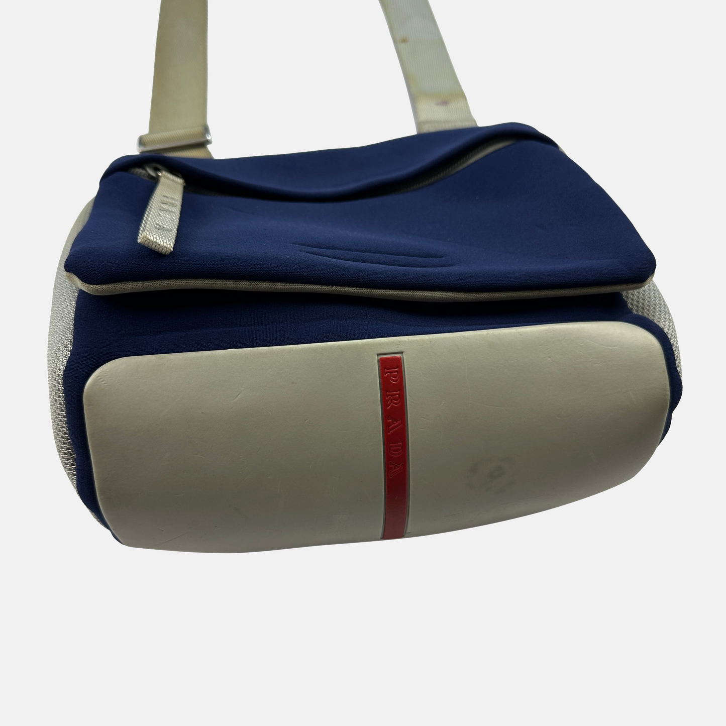 Prada 00's Neopren Crossbody Taske (Str. OS)