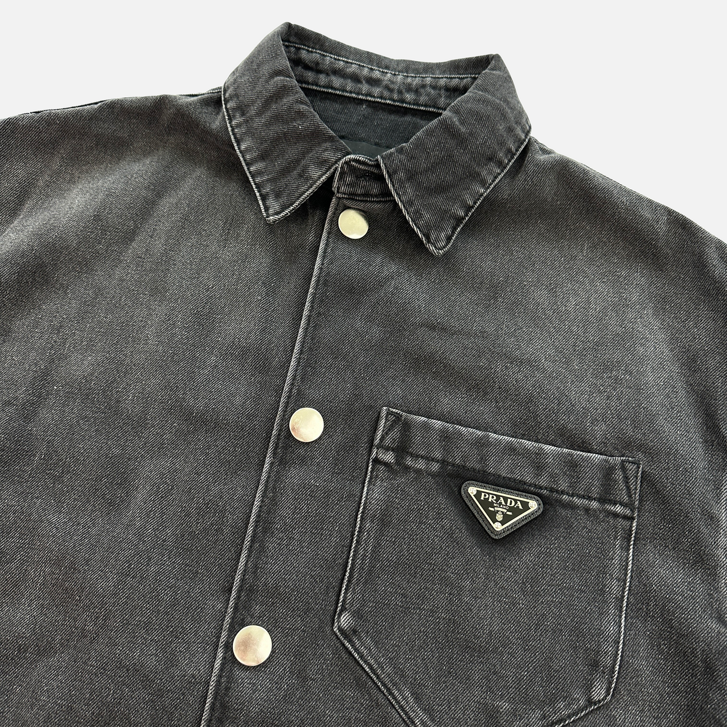 Prada Denim Skjorte (Str. L)