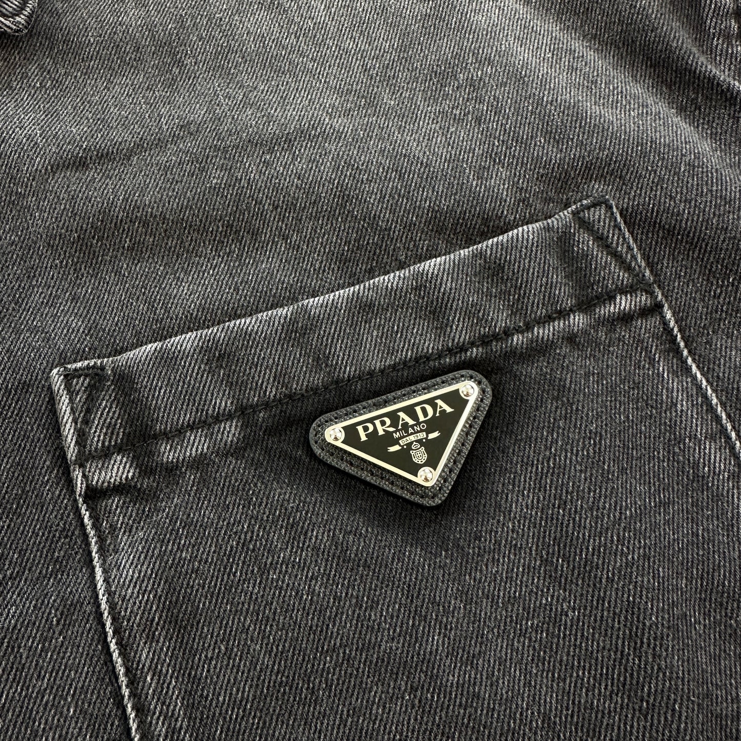 Prada Denim Skjorte (Str. L)