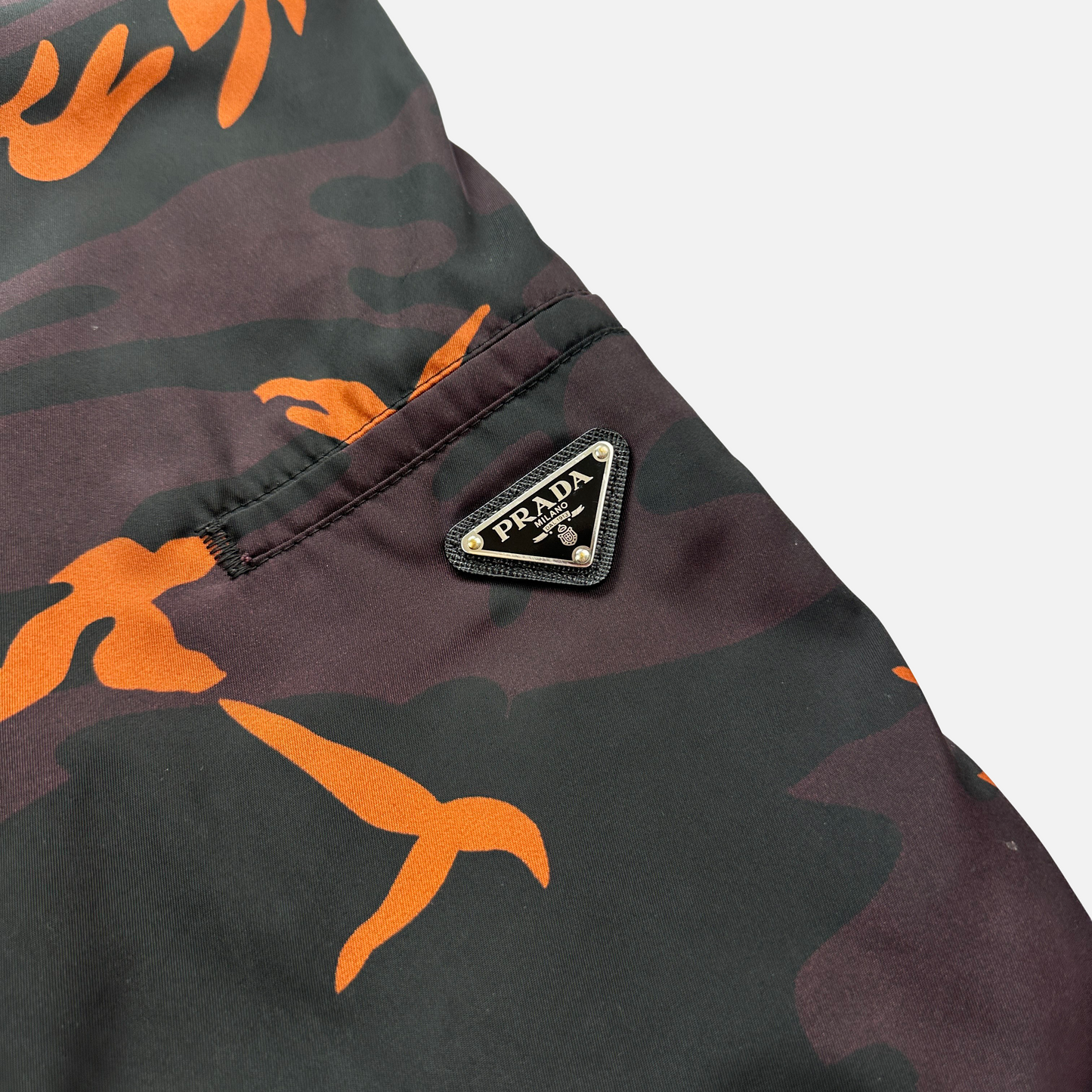 Prada Nylon Camo Shorts (Str. 32W)