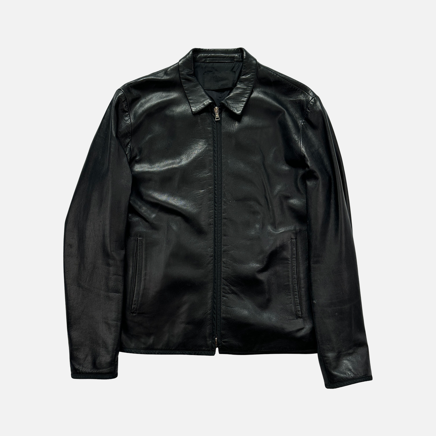 Prada Sport Læderjakke (Str. S)