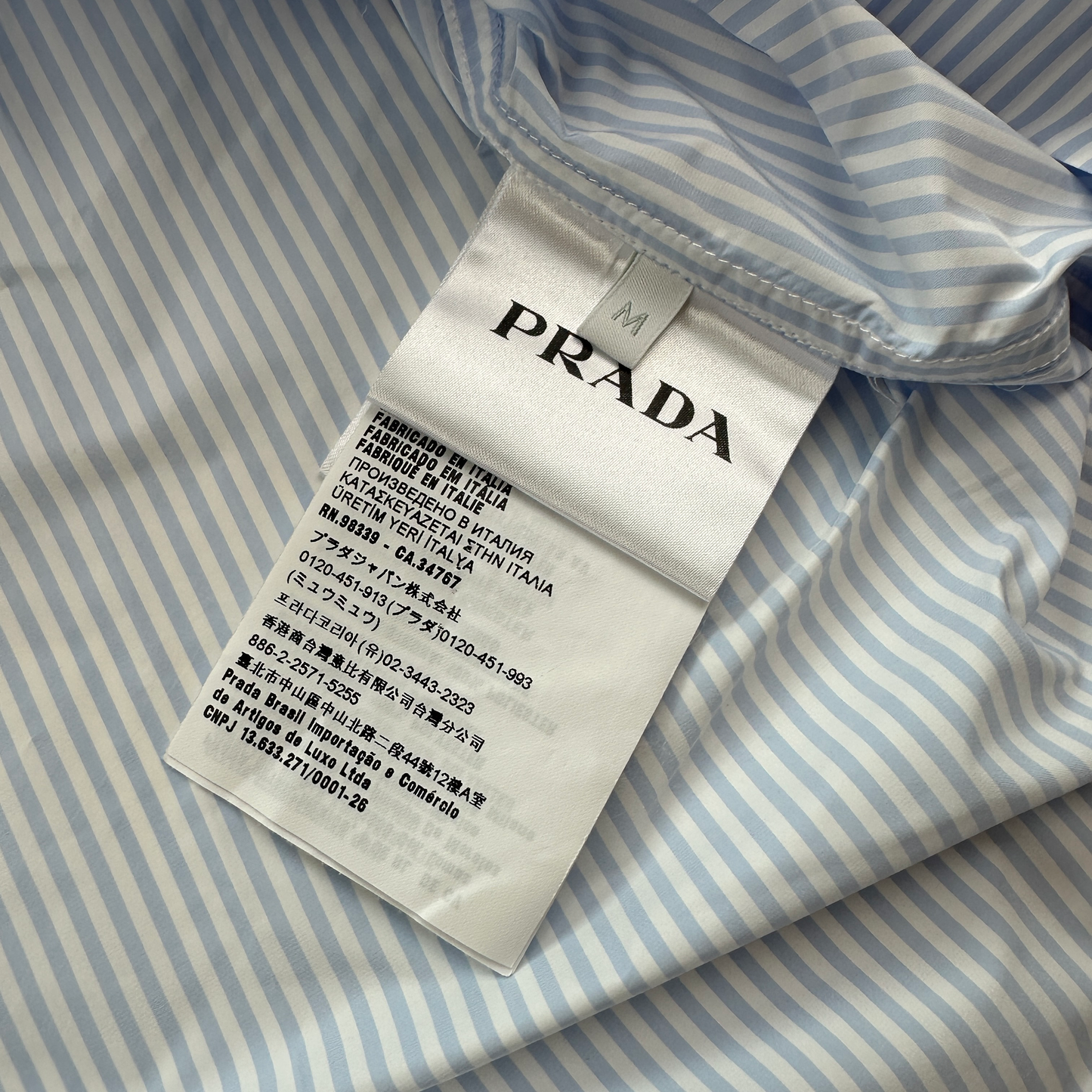 Prada Striped Jakke (Str. M)