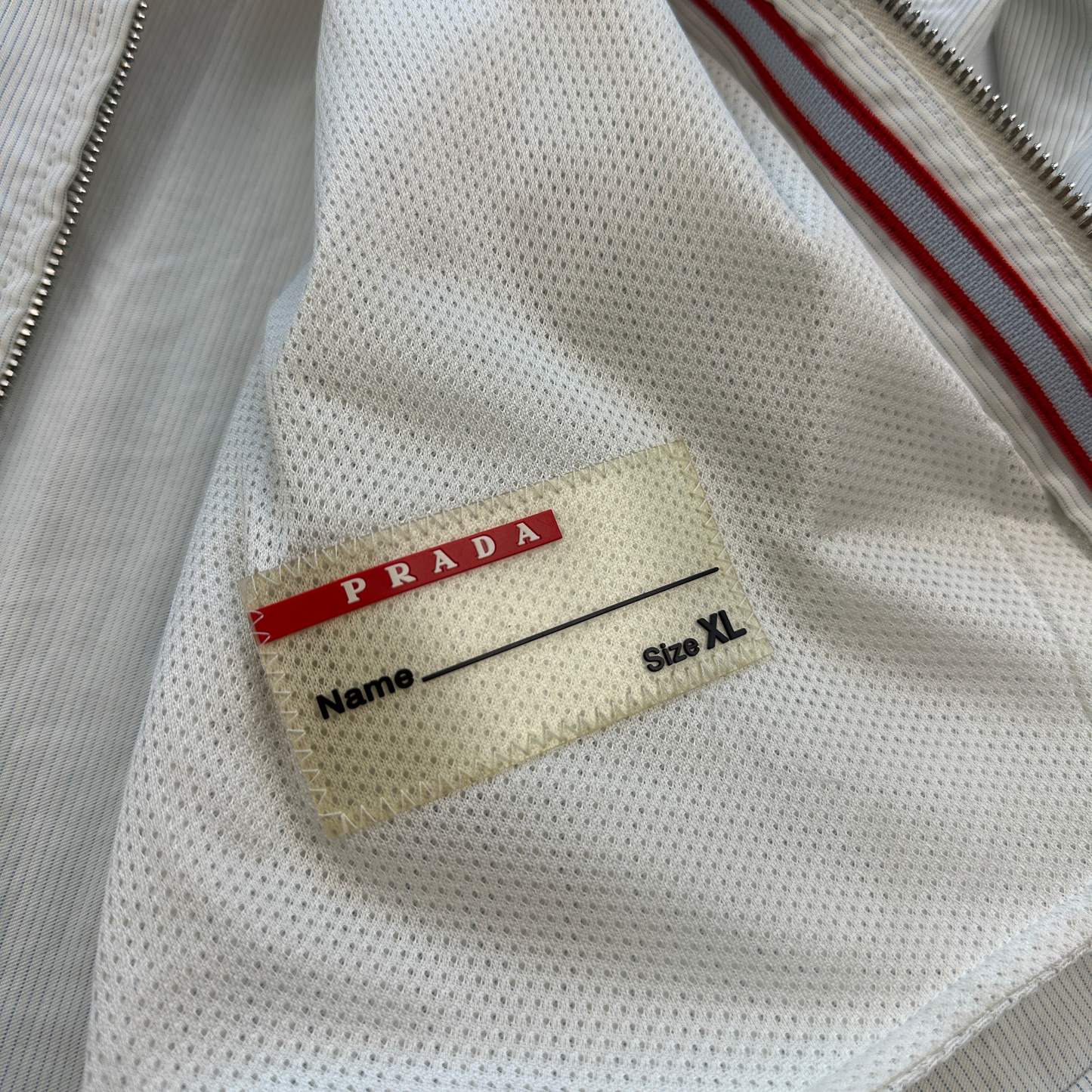 Prada Sport Stribet Jakke (Str. L)