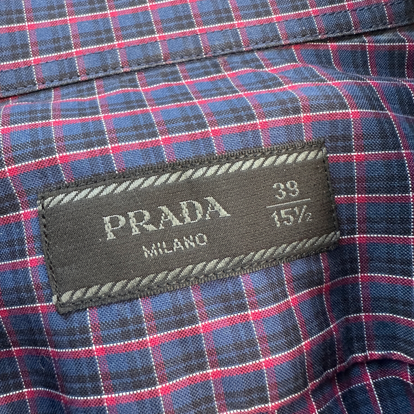 Prada Checkered Skjorte (Str. M)