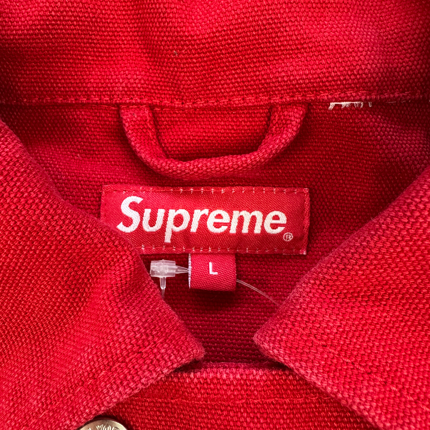 Supreme Canvas Clip Jakke (Str. L)