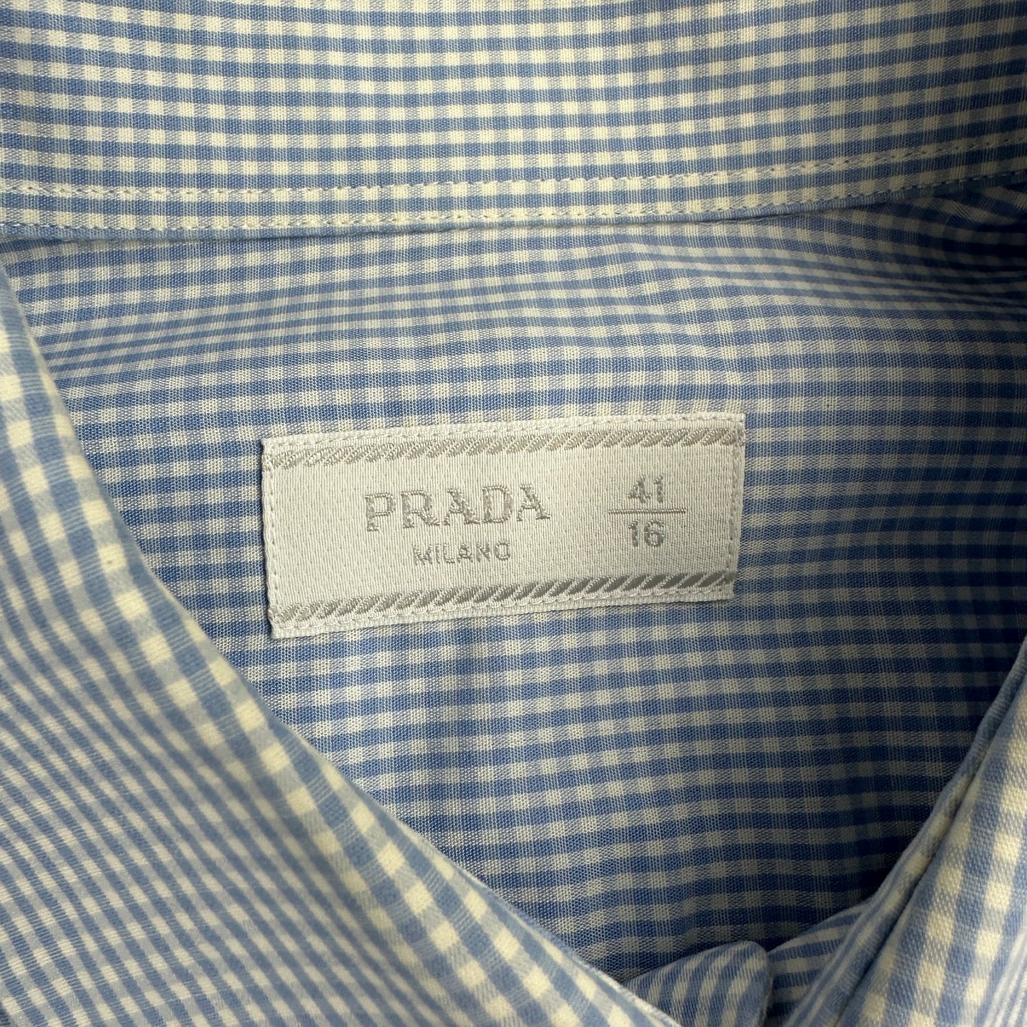 Prada Checkered Skjorte (Str. M)
