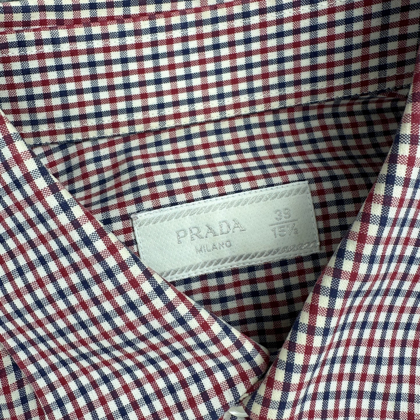Prada Checkered Skjorte (Str. M)