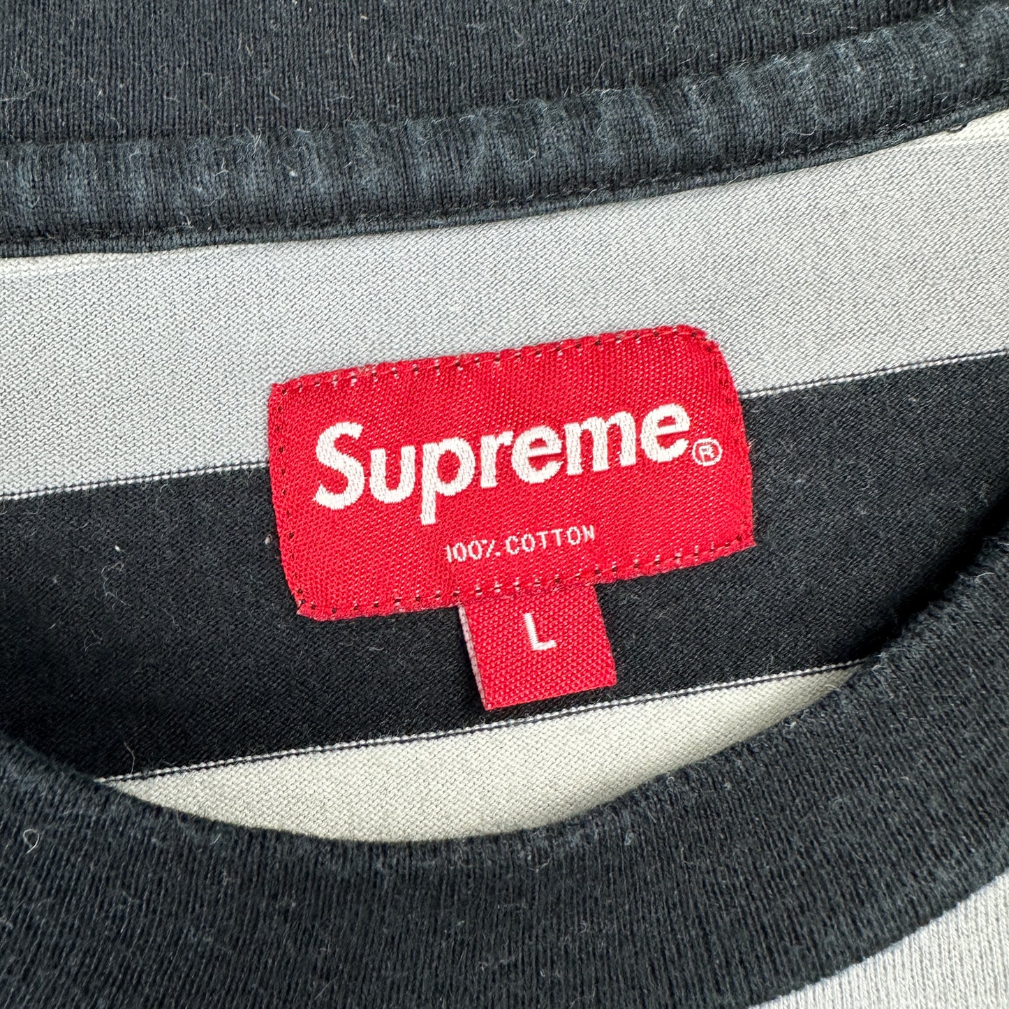 Supreme Blocked Stripe T-shirt (Str. L)