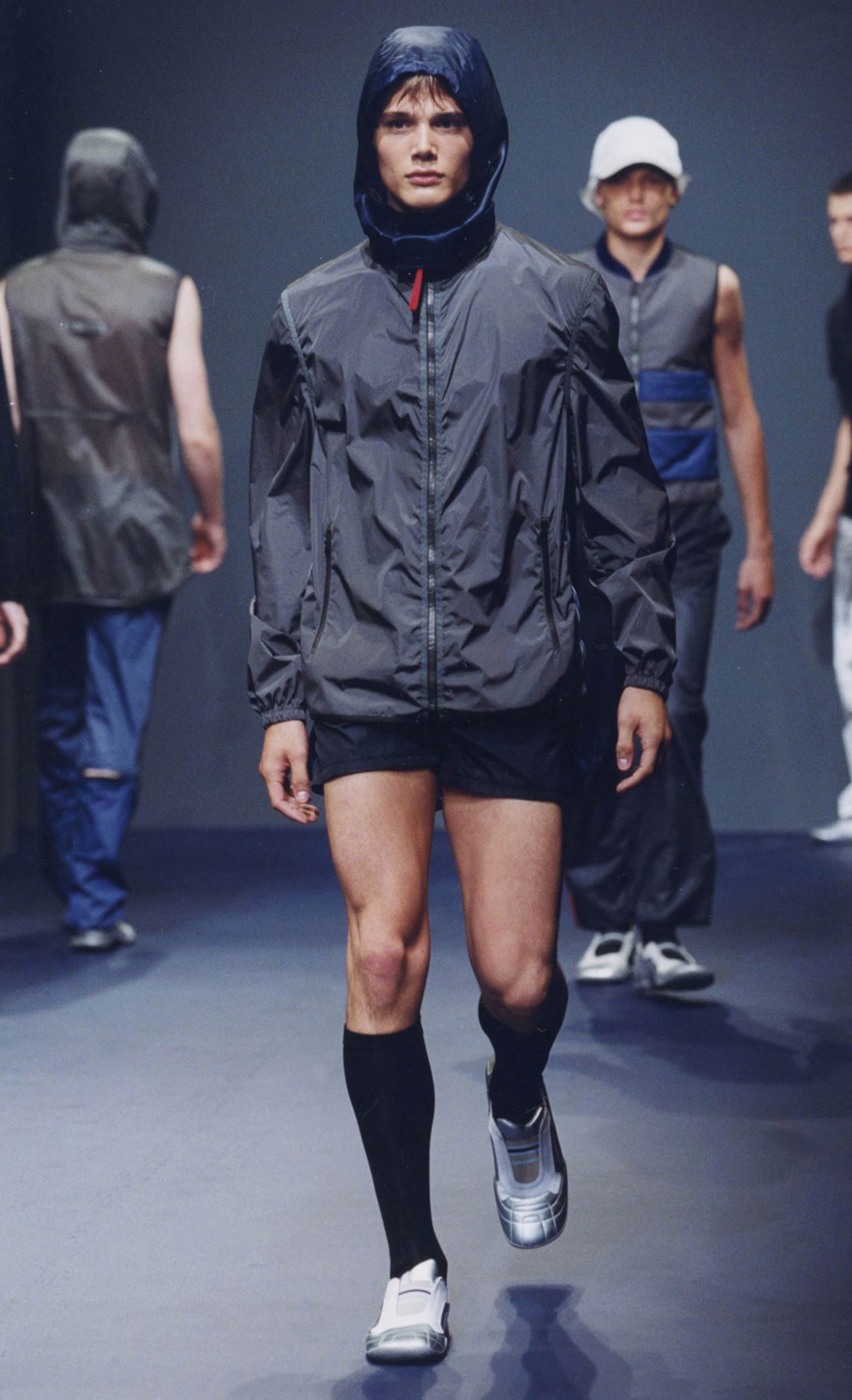 Prada SS2000 Nylon Jakke (Str. L)