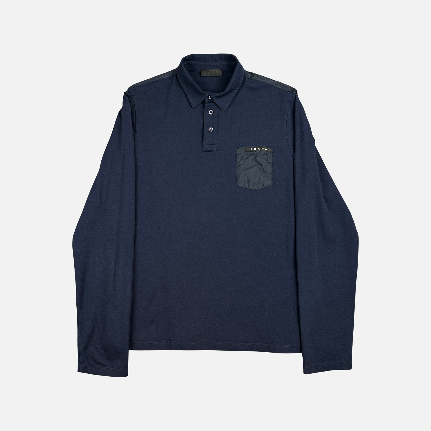 Prada Nylon Pocket Polo (Str. M)