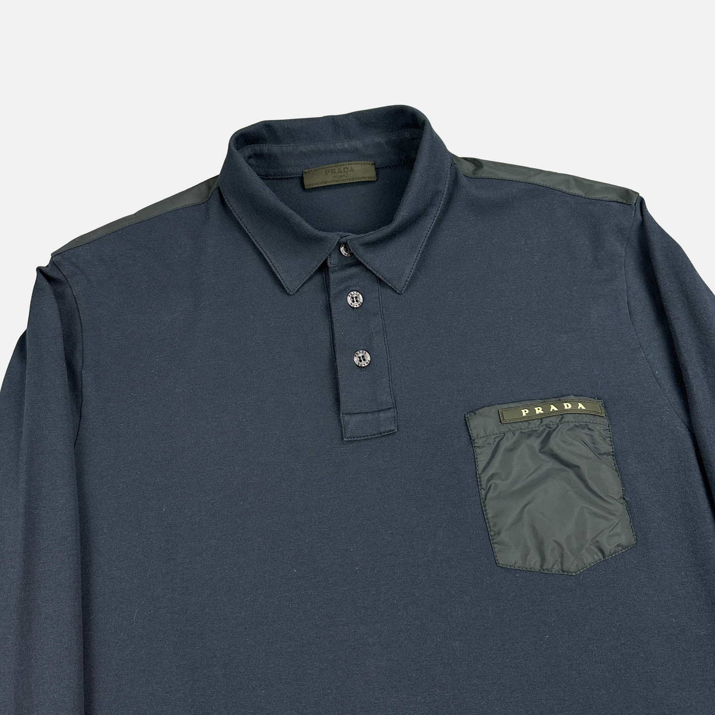 Prada Nylon Pocket Polo (Str. M)