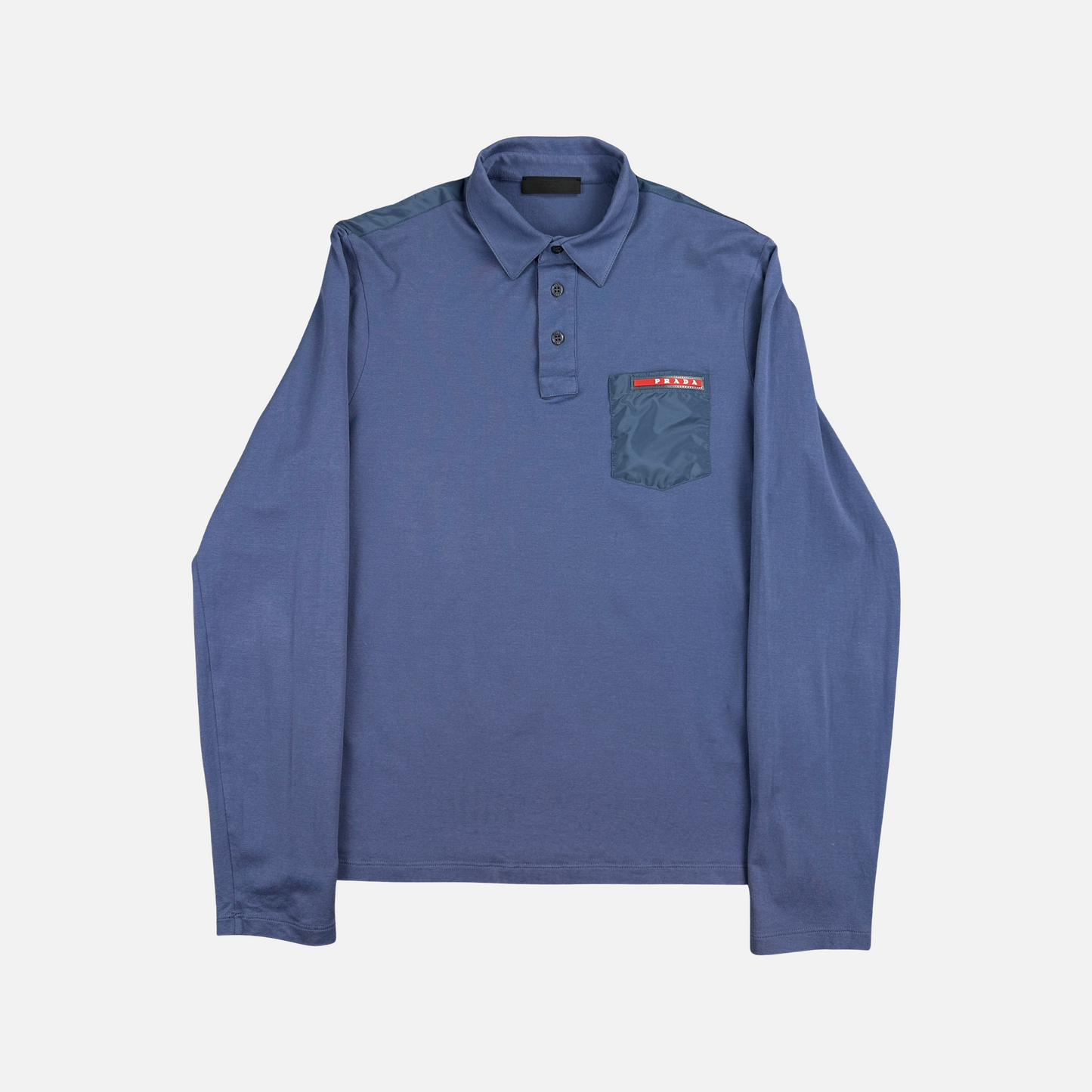 Prada Nylon Pocket Polo (Str. S)