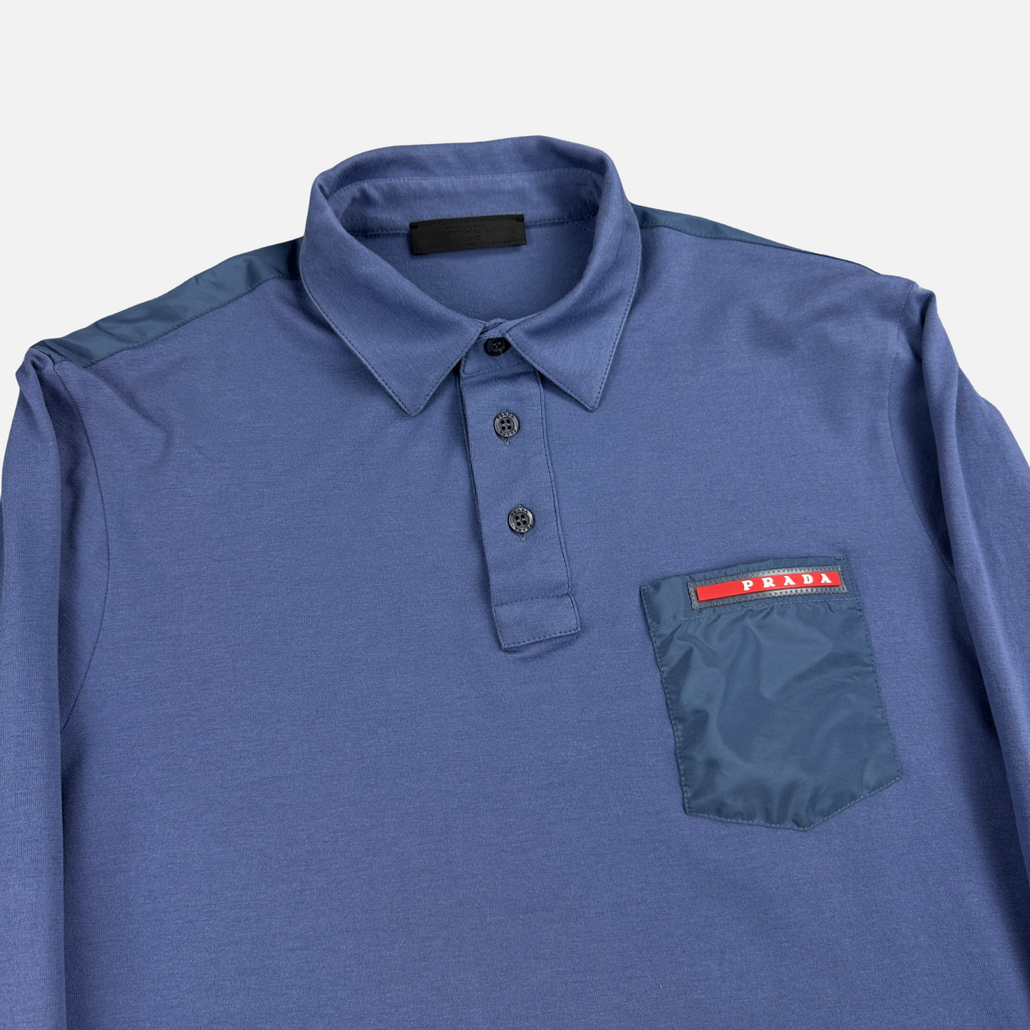 Prada Nylon Pocket Polo (Str. S)