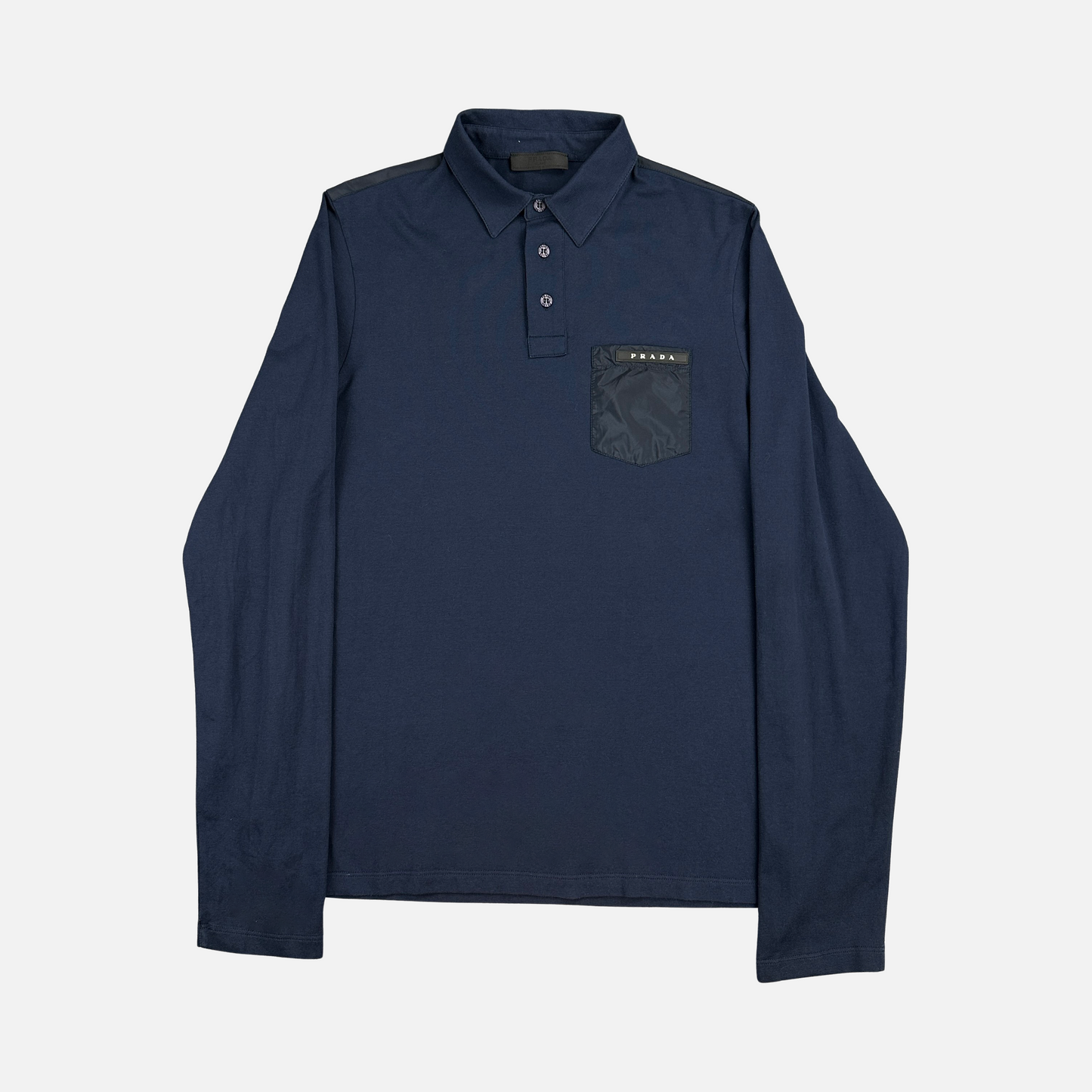 Prada Nylon Pocket Polo (Str. M)
