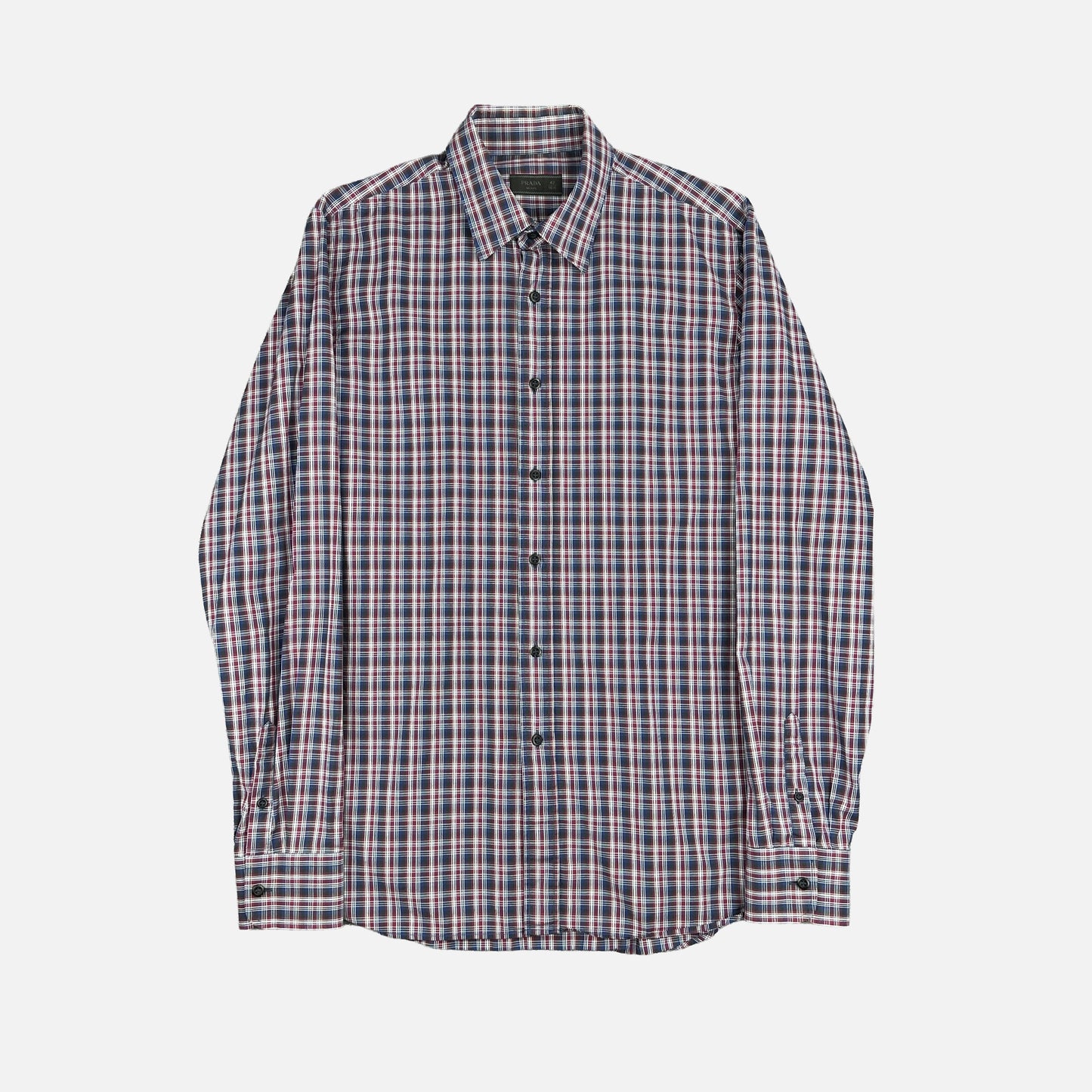 Prada Checkered Skjorte (Str. L)