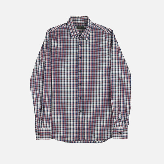 Prada Checkered Skjorte (Str. L)