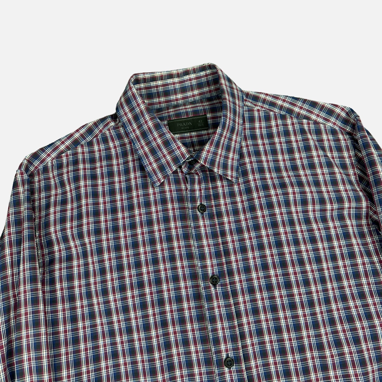 Prada Checkered Skjorte (Str. L)