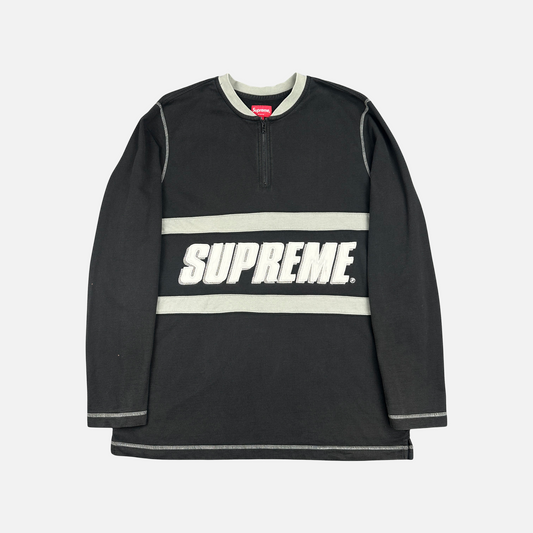 Supreme Bar Logo Half Zip L/S (Str. L)
