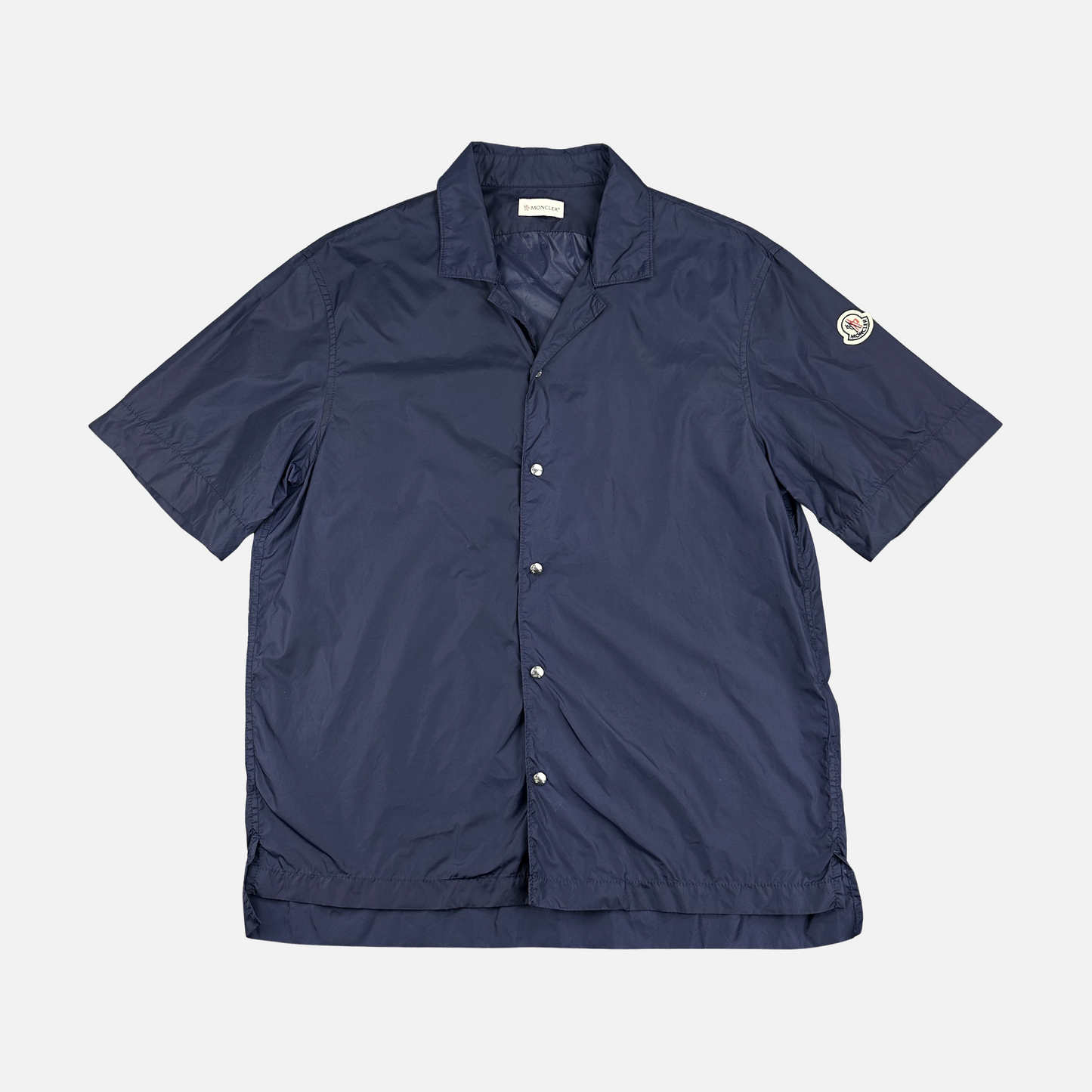 Moncler Kortærmet Nylon Skjorte (Str. L)