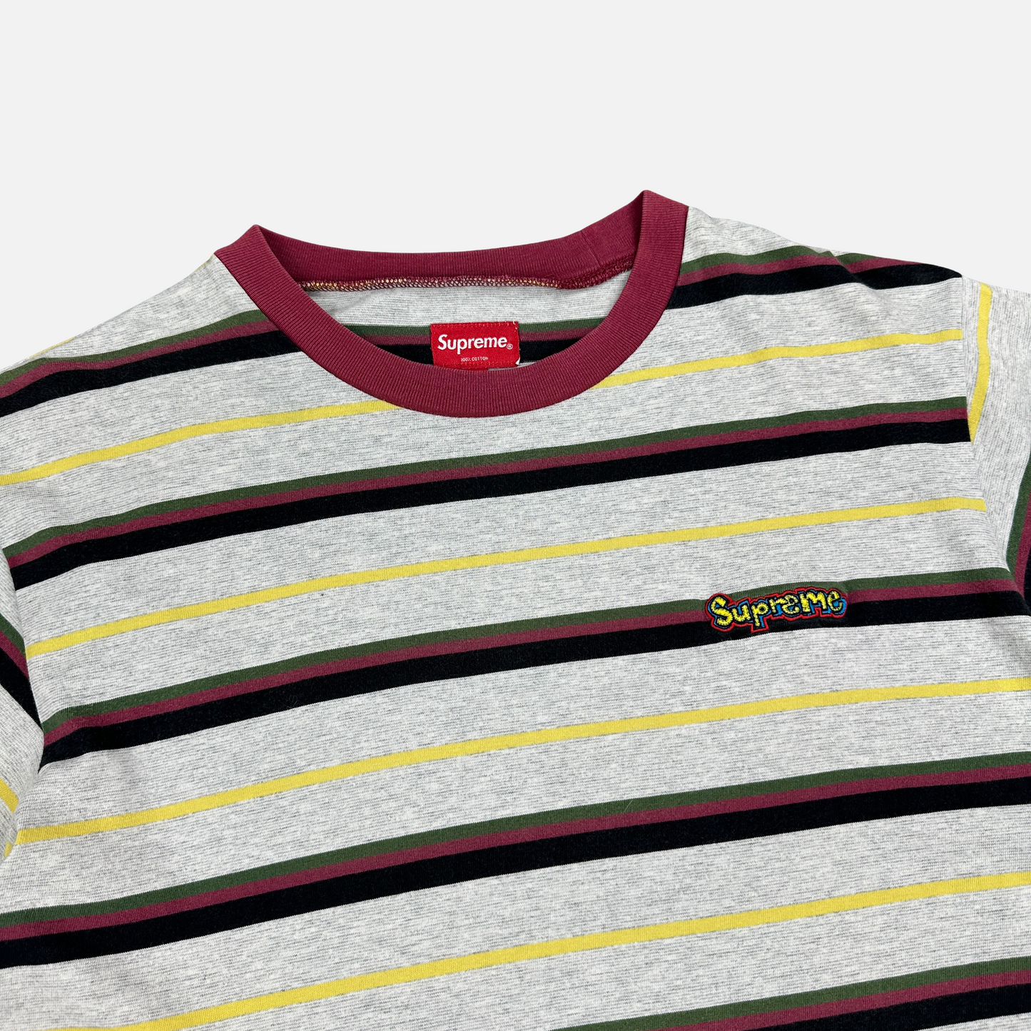 Supreme Heather Stripe T-shirt (Str. M)
