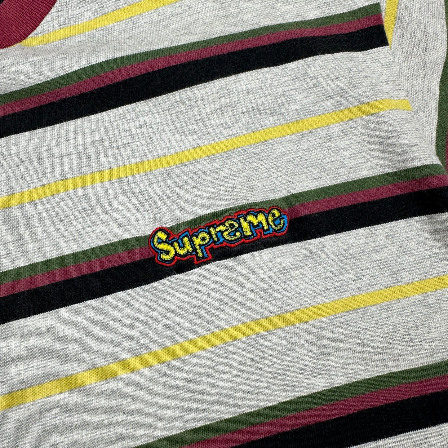 Supreme Heather Stripe T-shirt (Str. M)