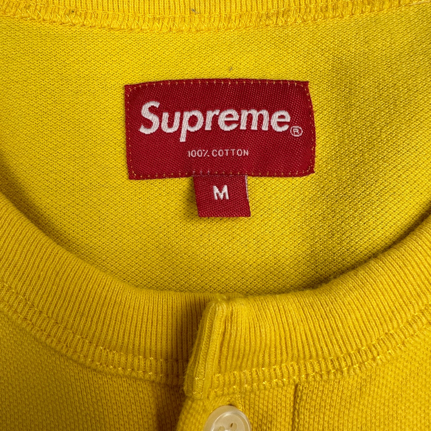 Supreme Pique Henley T-shirt (Str. M)