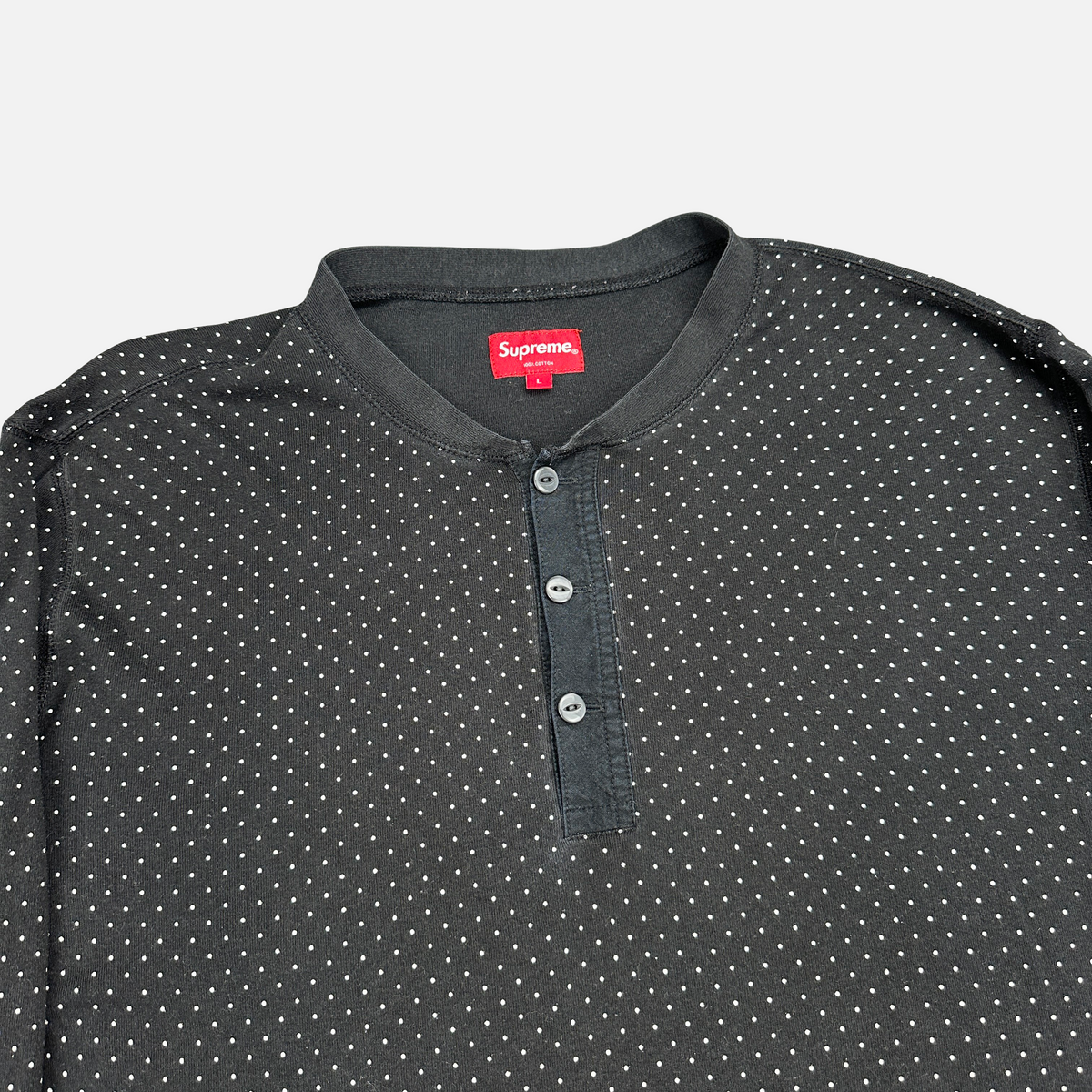 Supreme Polka Dot Henley (Str. L)