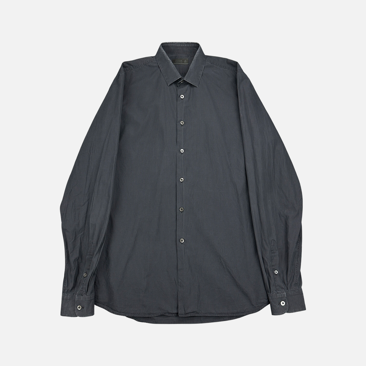 Prada Checkered Skjorte (Str. L)