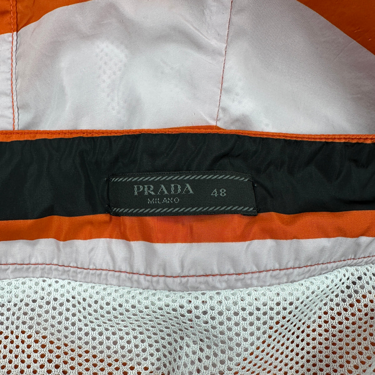 Prada Striped Swim Shorts (Str. 30W)