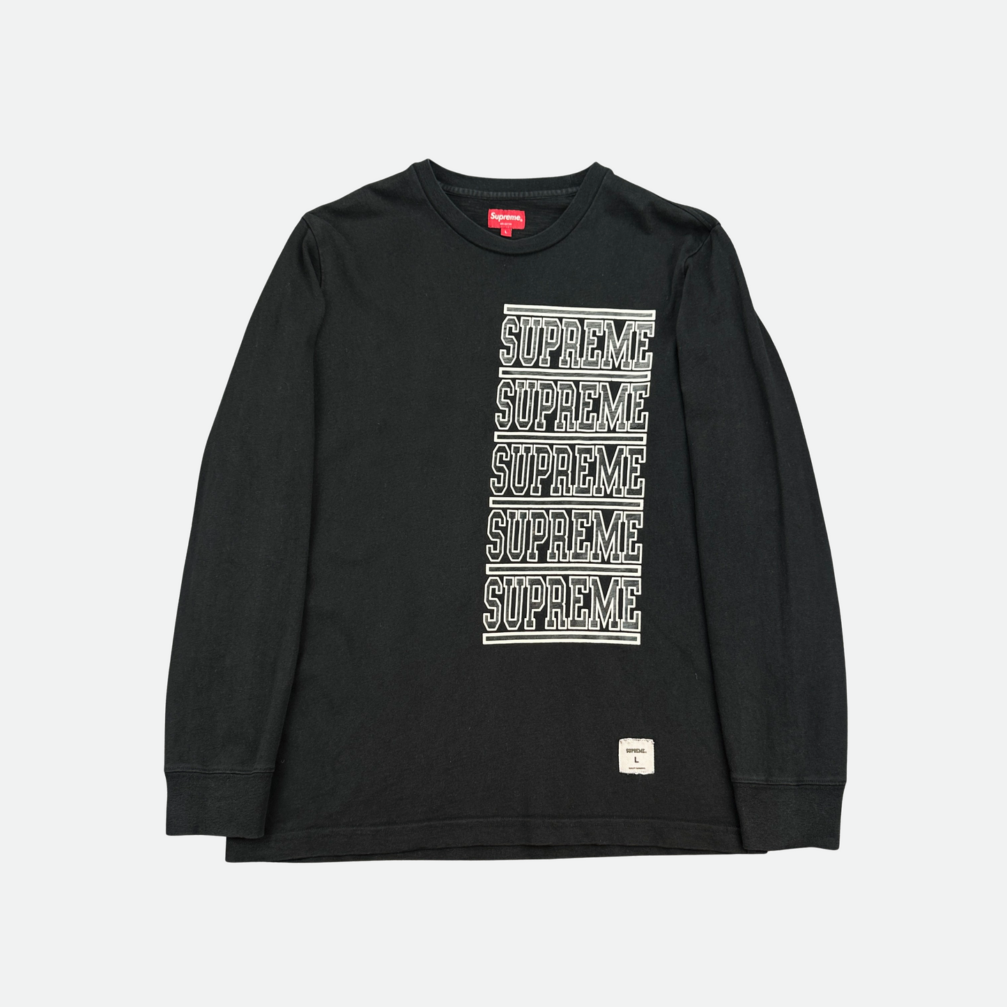Supreme Stacked Logo L/S (Str. L)
