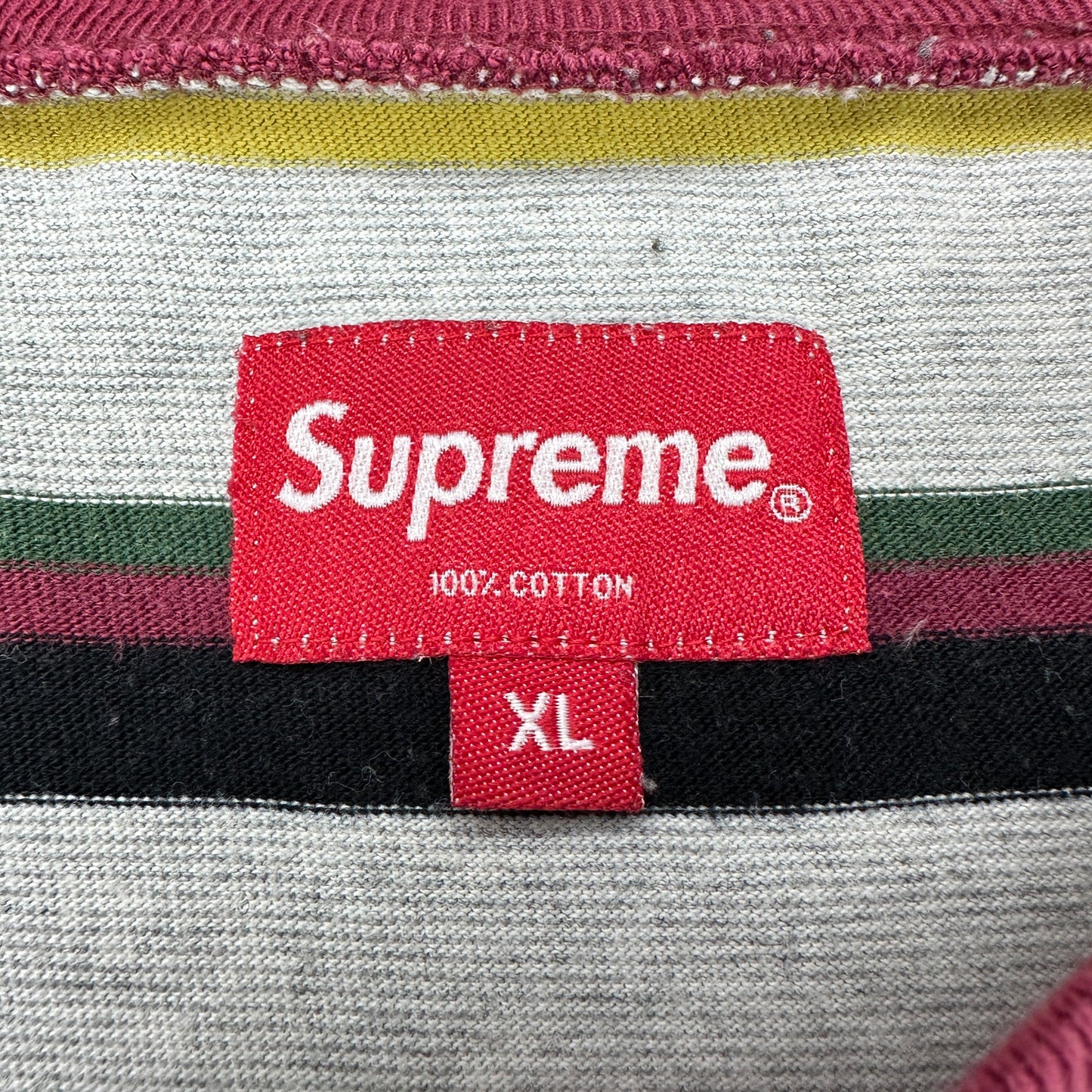 Supreme Heather Stripe T-shirt (Str. XL)