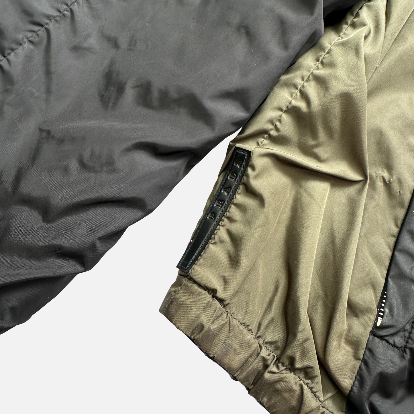 Prada Reversible Læder Jakke (Str. L)