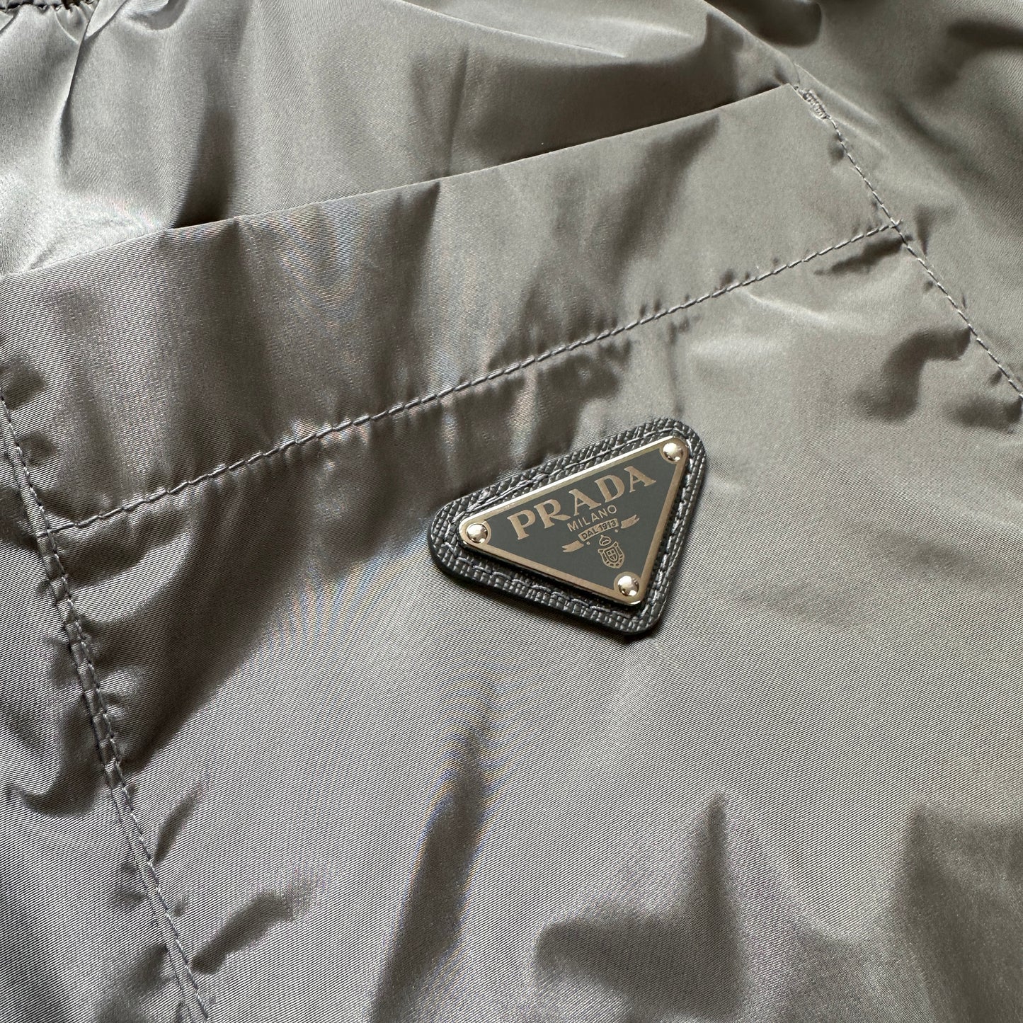Prada Baggy Nylon Bukser (Str. 34W)