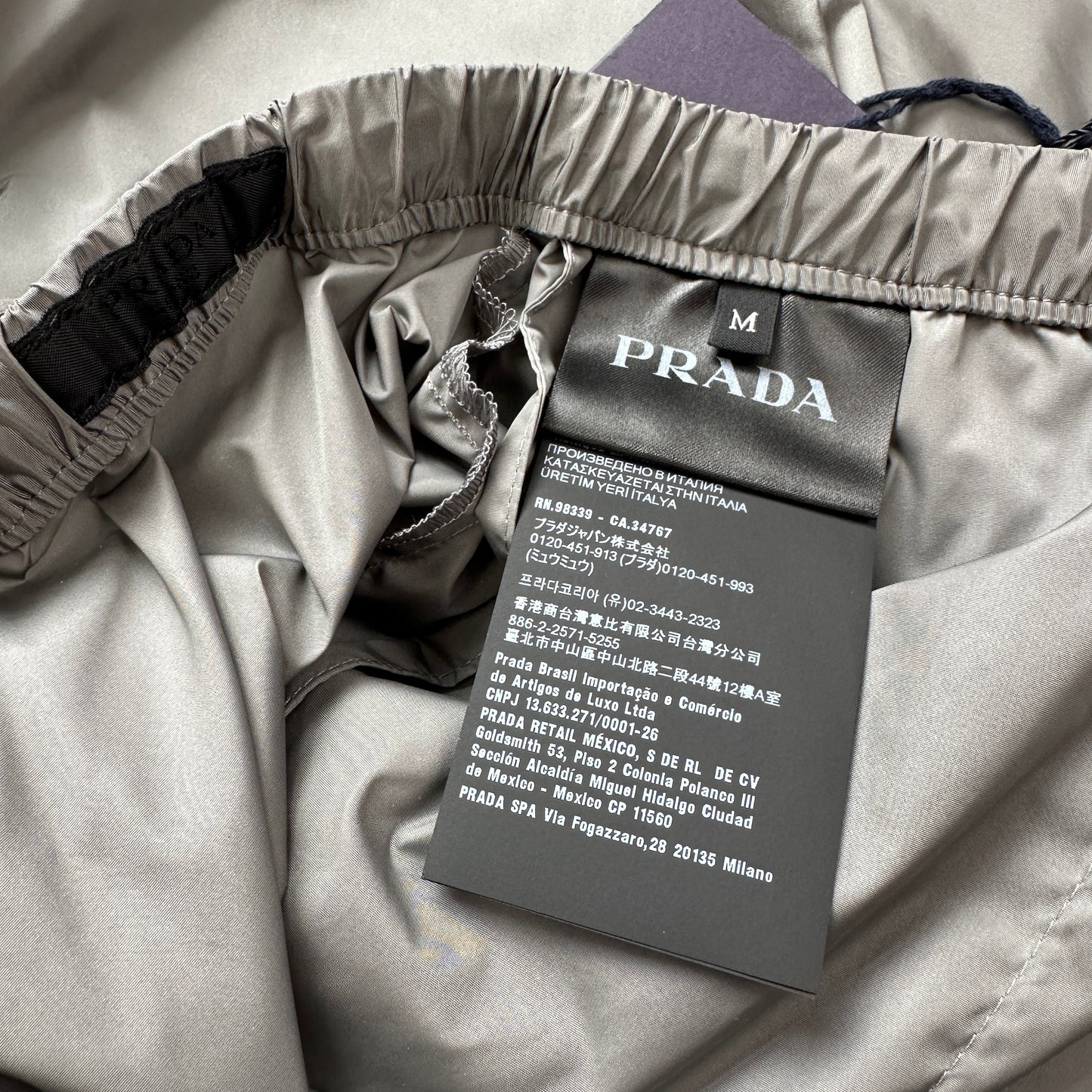 Prada Baggy Nylon Bukser (Str. 32W)