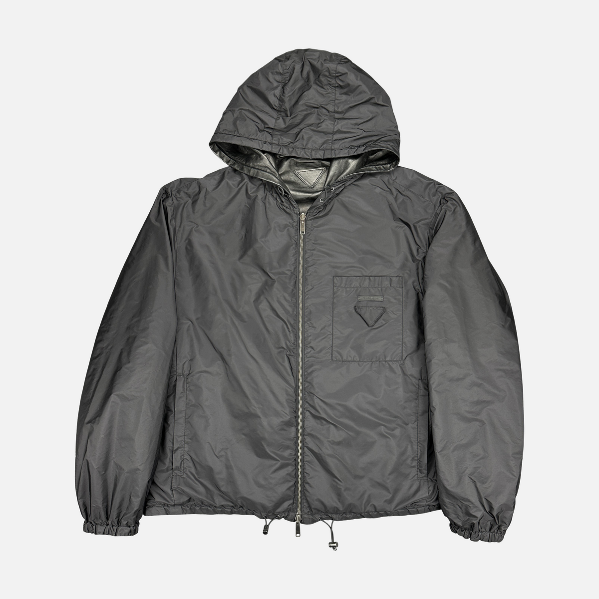 Prada Reversible Læderjakke (Str. L)