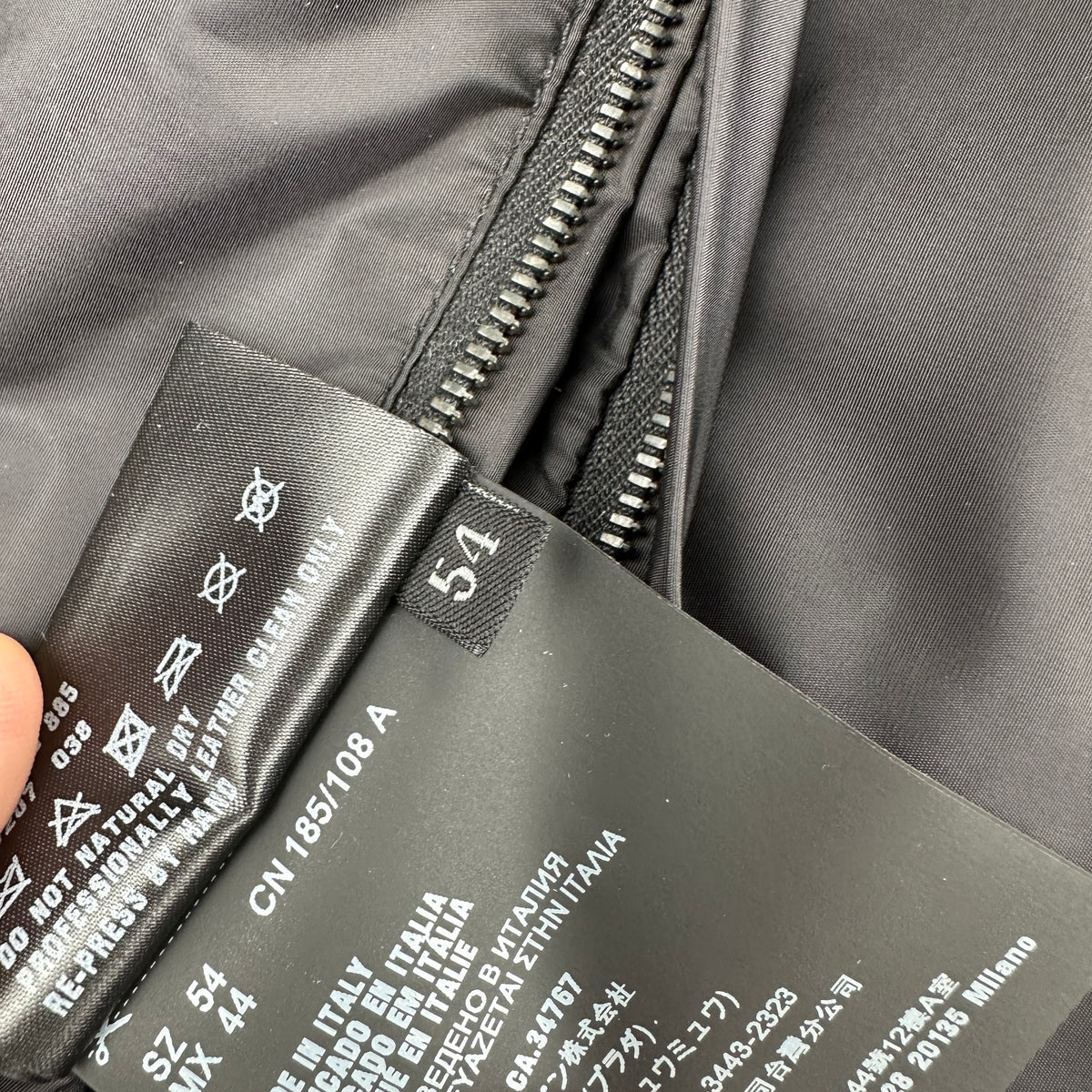 Prada Reversible Læderjakke (Str. L)