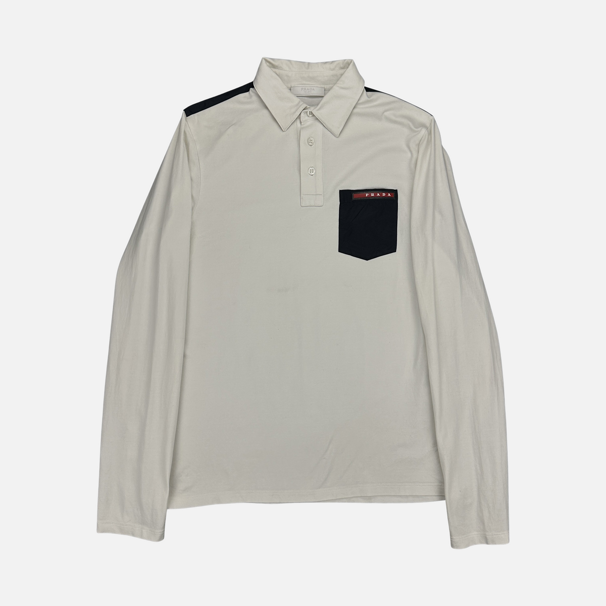 Prada Nylon Pocket Polo (Str. M)