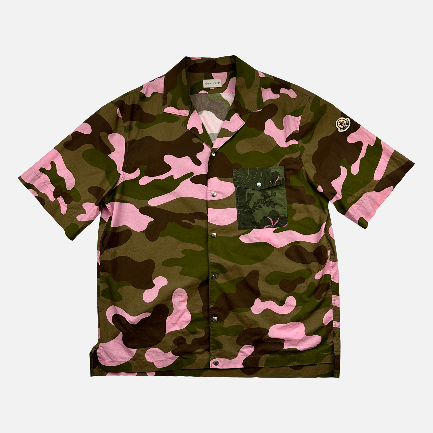 Moncler Kortærmet Camo Skjorte (Str. L)