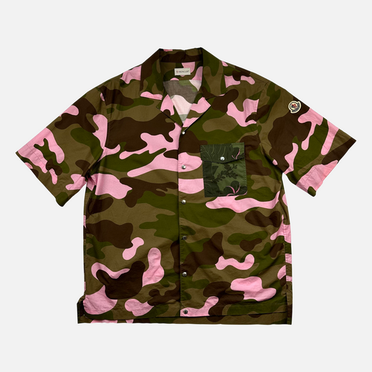 Moncler Kortærmet Camo Skjorte (Str. L)