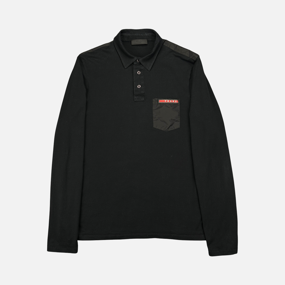 Prada Nylon Pocket Polo (Str. M)