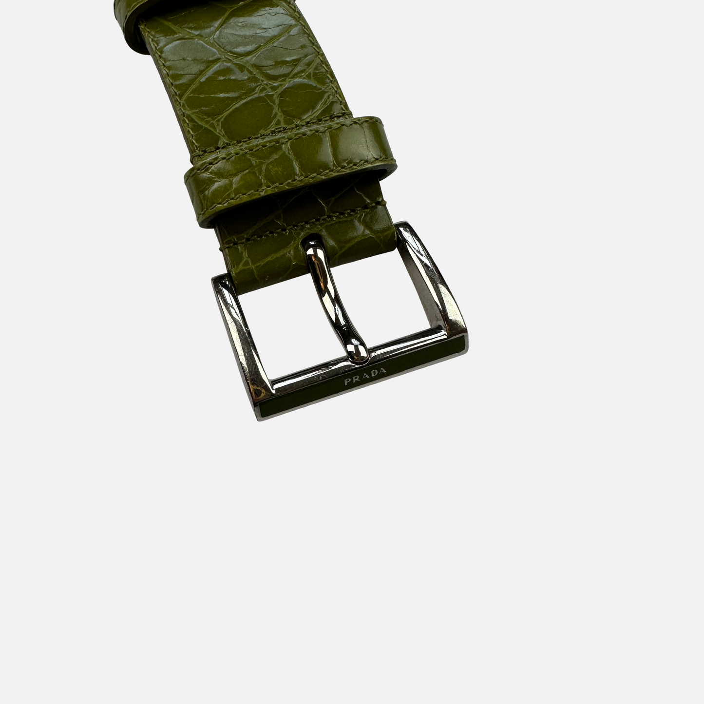 Prada 2010 Croc Bælte (Str. 28-30W)