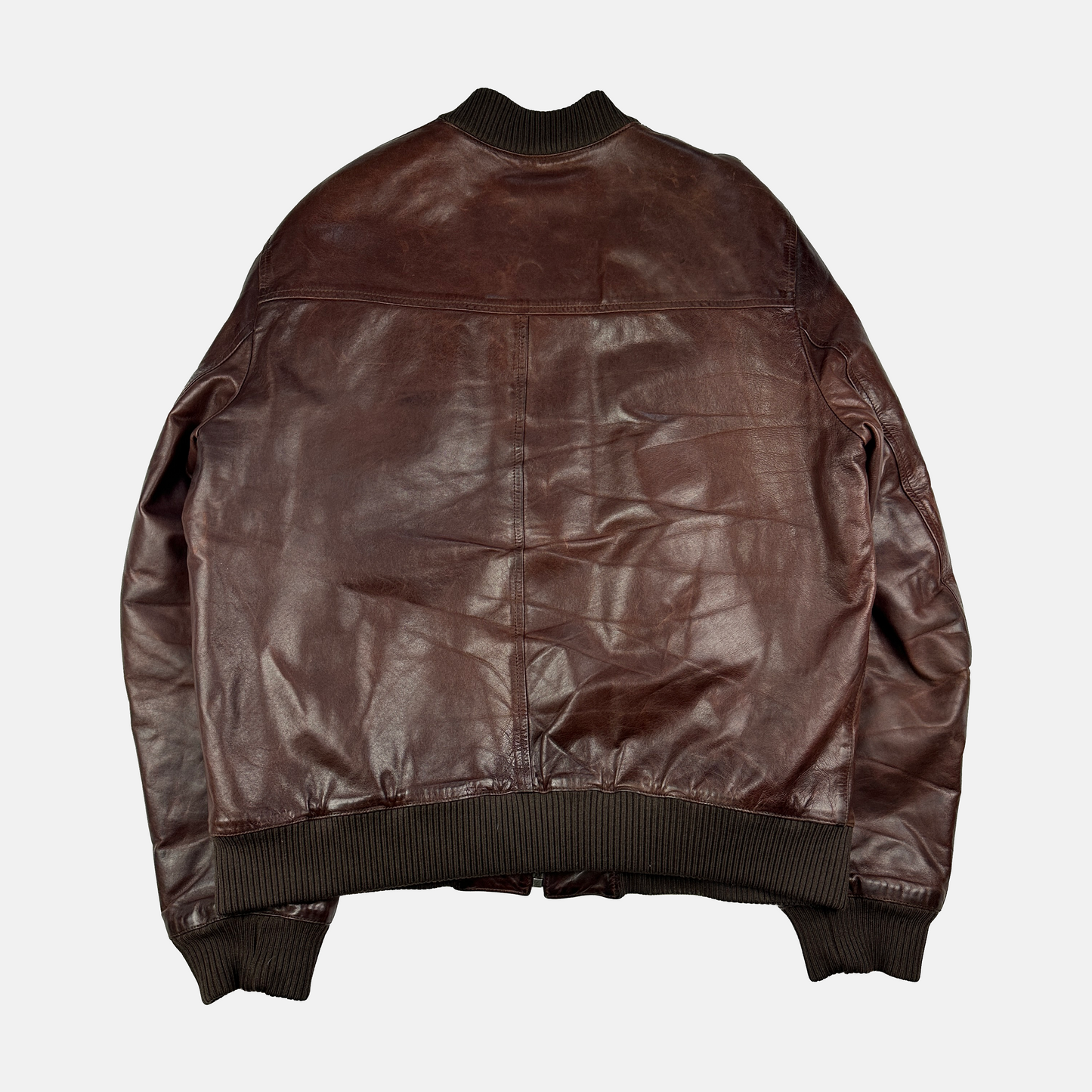 Prada SS2007 Læder Jakke (Str. XL)