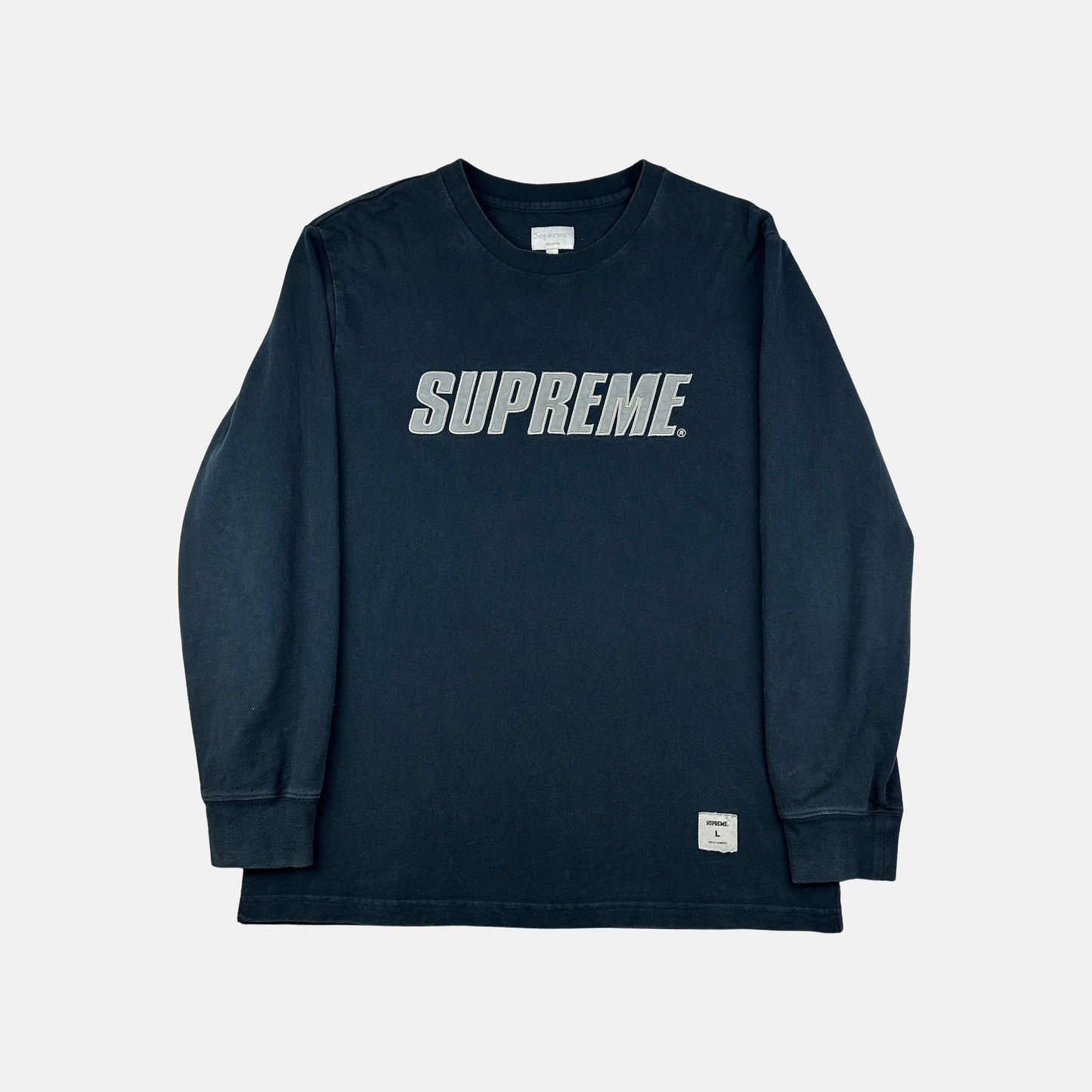 Supreme Reflective Logo L/S (Str. L)